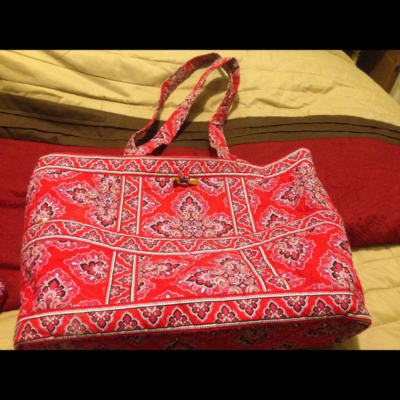 Vera Bradley tote and small case