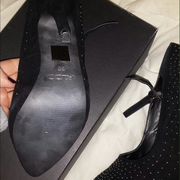Aldo Black sparkle shoes size 38 - Picture 3 of 3