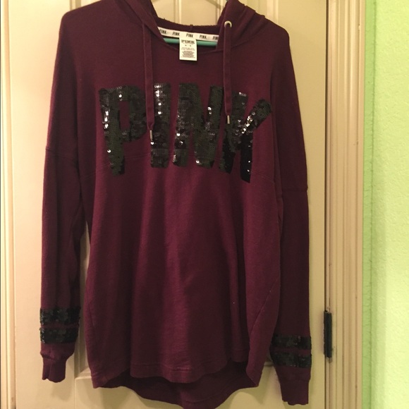 Vs pink maroon varsity hoodie ❌trade❌