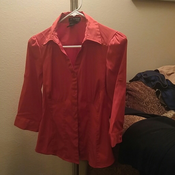 Formal Orange Blouse - Picture 1 of 1