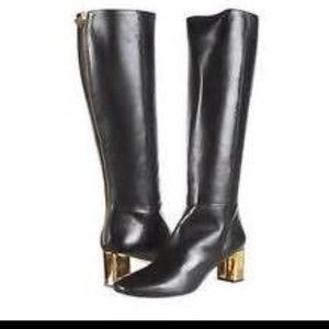 Tavie Black\Nappa Gold Specchio Heels