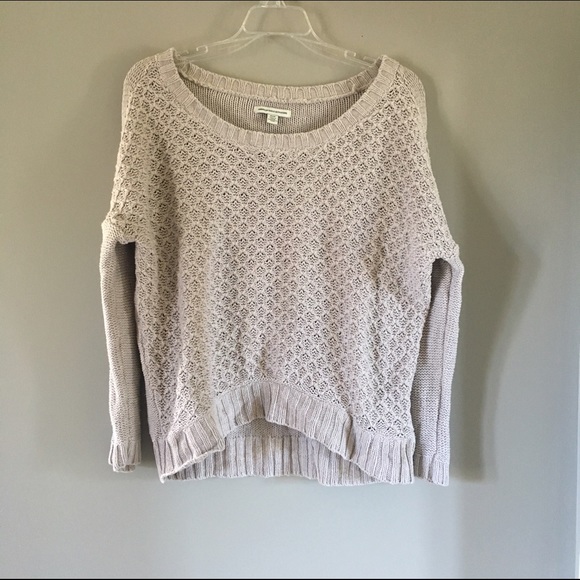 Knit beige pullover