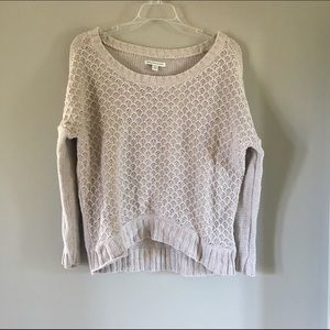 Knit beige pullover