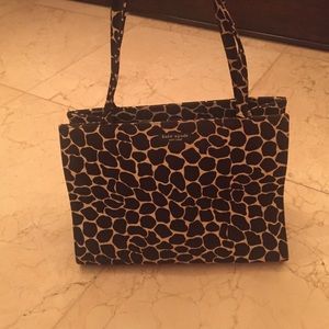Authentic "Sam shoulder tote- giraffe print"