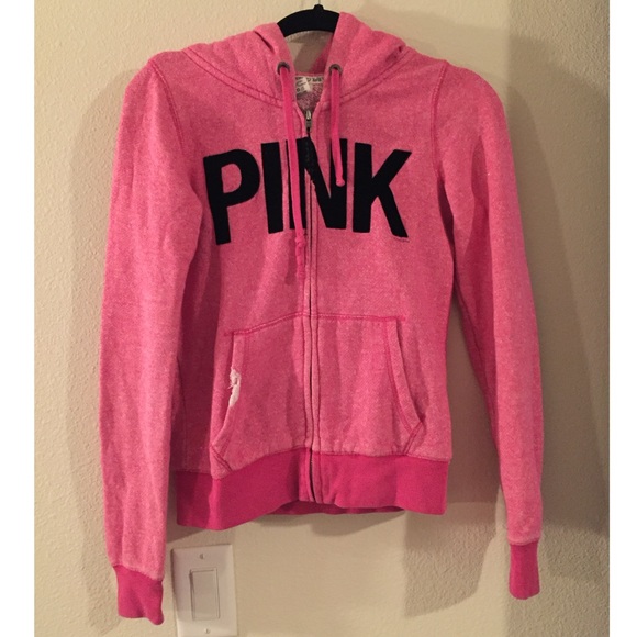 PINK Fleece Front-Zip Sweatshirt