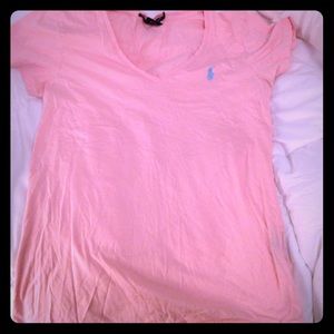 Salmon Pink Ralph Lauren Sport T-Shirt
