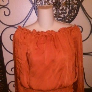 Michael kors orange blouse