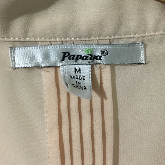 CUTE PAPAYA BUTTON DOWN! 💋 - Picture 2 of 2