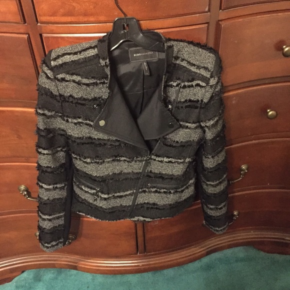Bcbg black and gray blazer