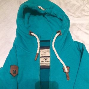 Womens Naketano zip up. Size large.