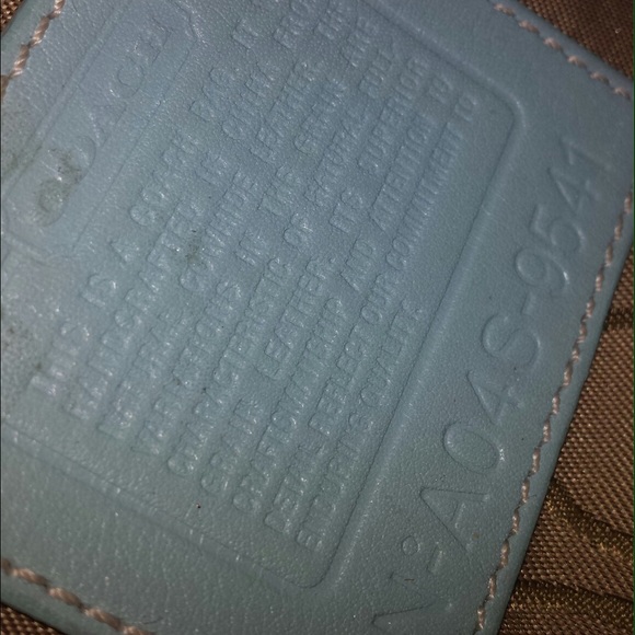 Authentic Coach Blue Leather hobo - Picture 3 of 3