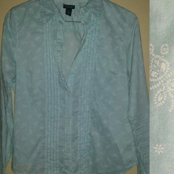American eagle button up blouse size 0