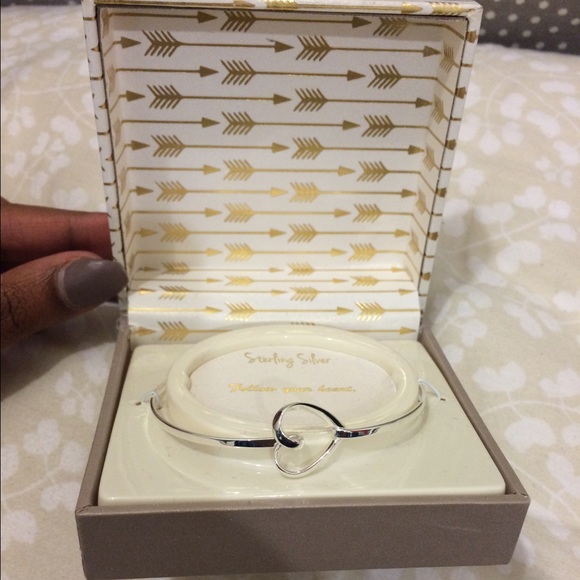 Sterling Silver Heart Bracelet