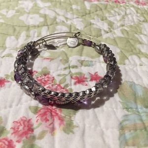 Alex and Ani Silver and Clear Beads Bracelet
