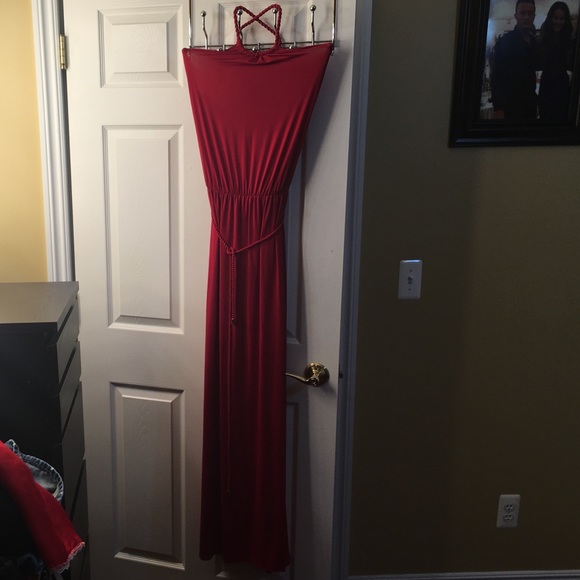 Red Armani exchange dress