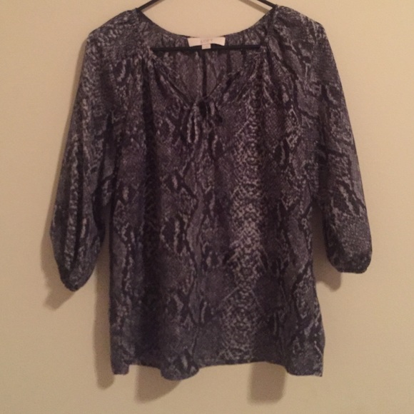 Snakeskin blouse from The Loft - Picture 1 of 4