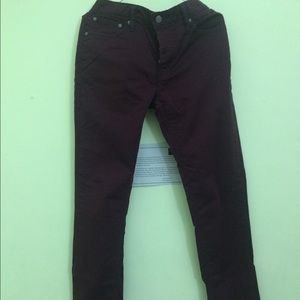 Levi's slim pants size W32 L34 burgundy