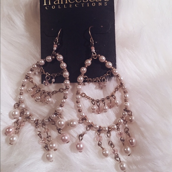 Pearl chandelier earrings