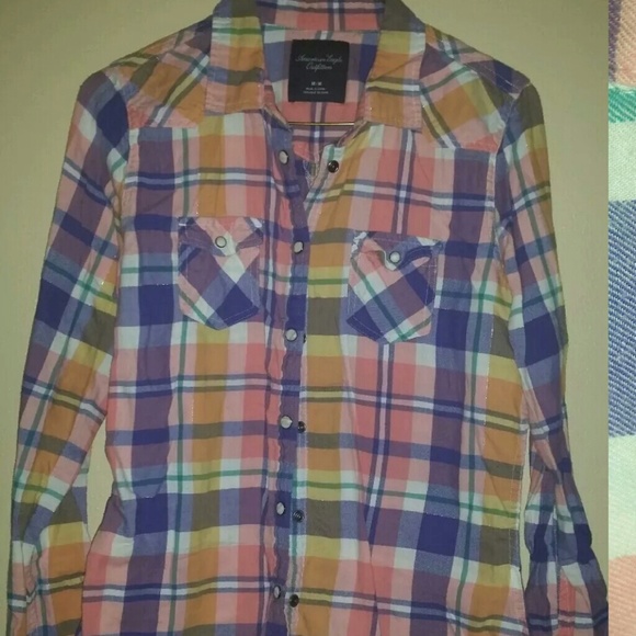 American eagle button down flannel - Picture 1 of 2