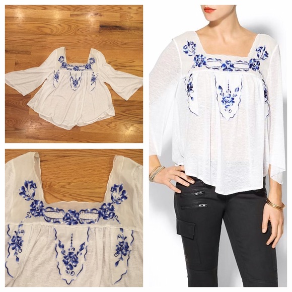 Free People Tops - Free People Bed of Roses Blouse