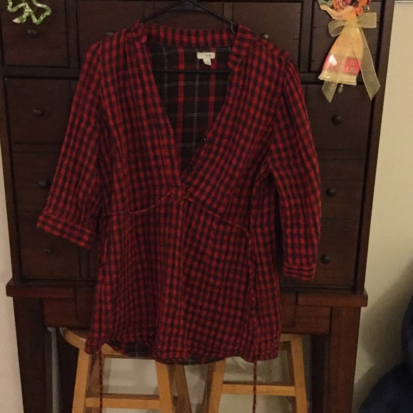 Plaid Tunic