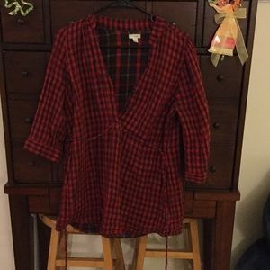 Plaid Tunic