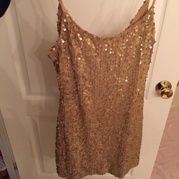 Gold Nordstrom mini dress