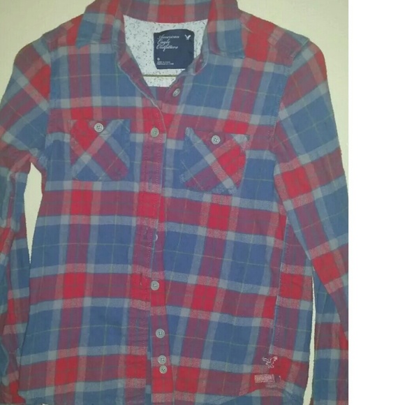 American eagle button down flannel