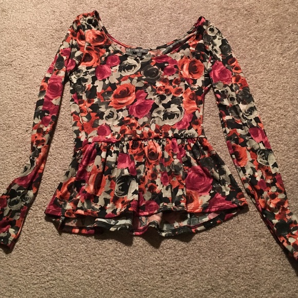 Floral Peplum Top