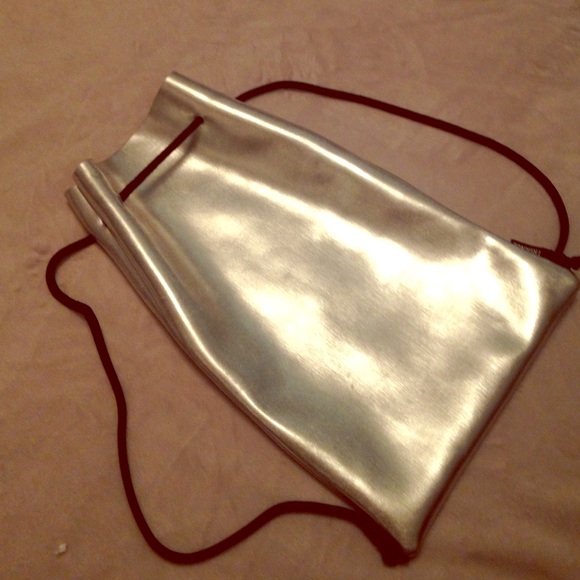 Authentic Silver Triangl Backpack