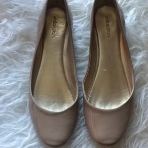 Nude ballet flats