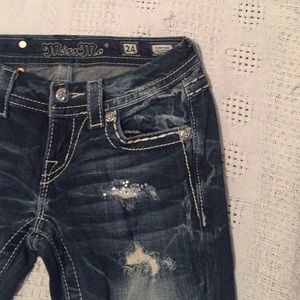 Miss Me Denim Cropped Capris