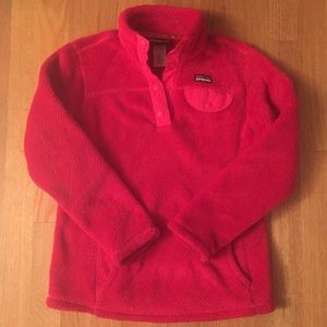 Rasberry Girls size 10 Patagonia pullover
