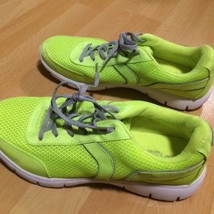 Neon Yellow Running Shoes