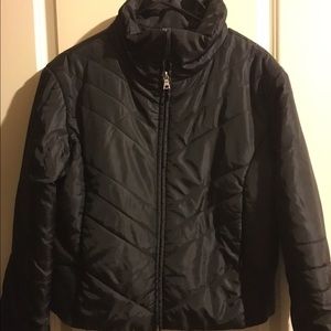 Black rain jacket no hoodie