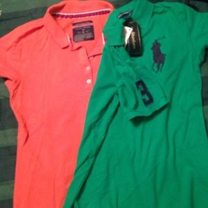 Two Ralph Lauren polo shirts