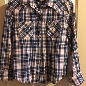 Plaid long sleeve shirt