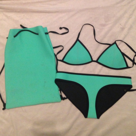 Chloe Miami mint Authentic Triangl bikini