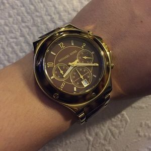 Michael Kors Women's Tortoise Watch MK-5448