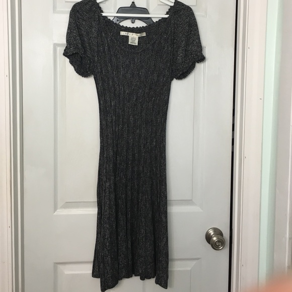 Grey Short Sleeve Dress