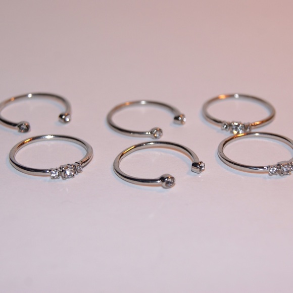 Pack of 6 rings