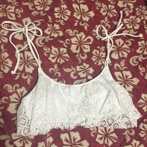 VS PINK Flouncy Swim Top