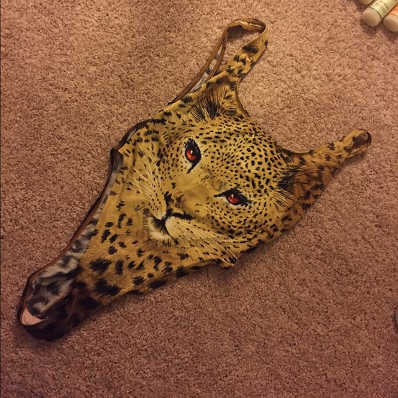 Vintage leopard monokini