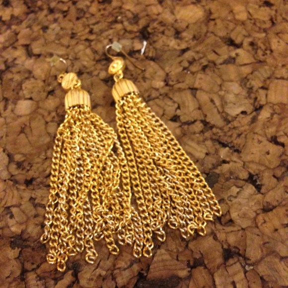 Ben Amun 24K gold plated tassel earing