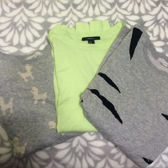 3 forever 21 sweaters!