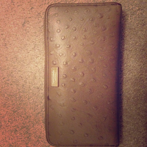 Kate spade ostrich wallet