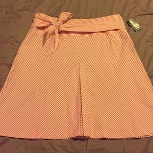 Nine & Company Pink Seersucker Skirt