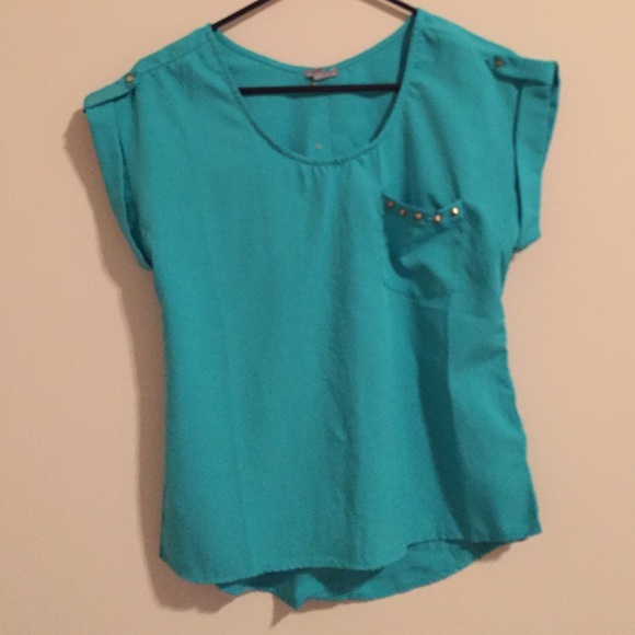 NWOT Blue-green Charlotte Russe top - Picture 1 of 3