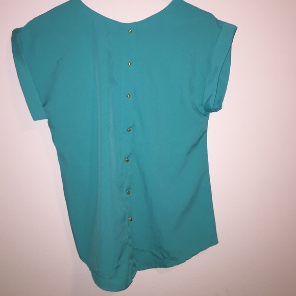 NWOT Blue-green Charlotte Russe top - Picture 3 of 3