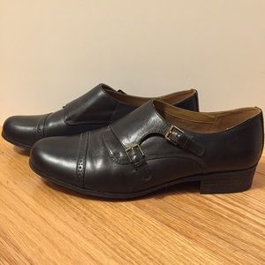 clarks double monk strap